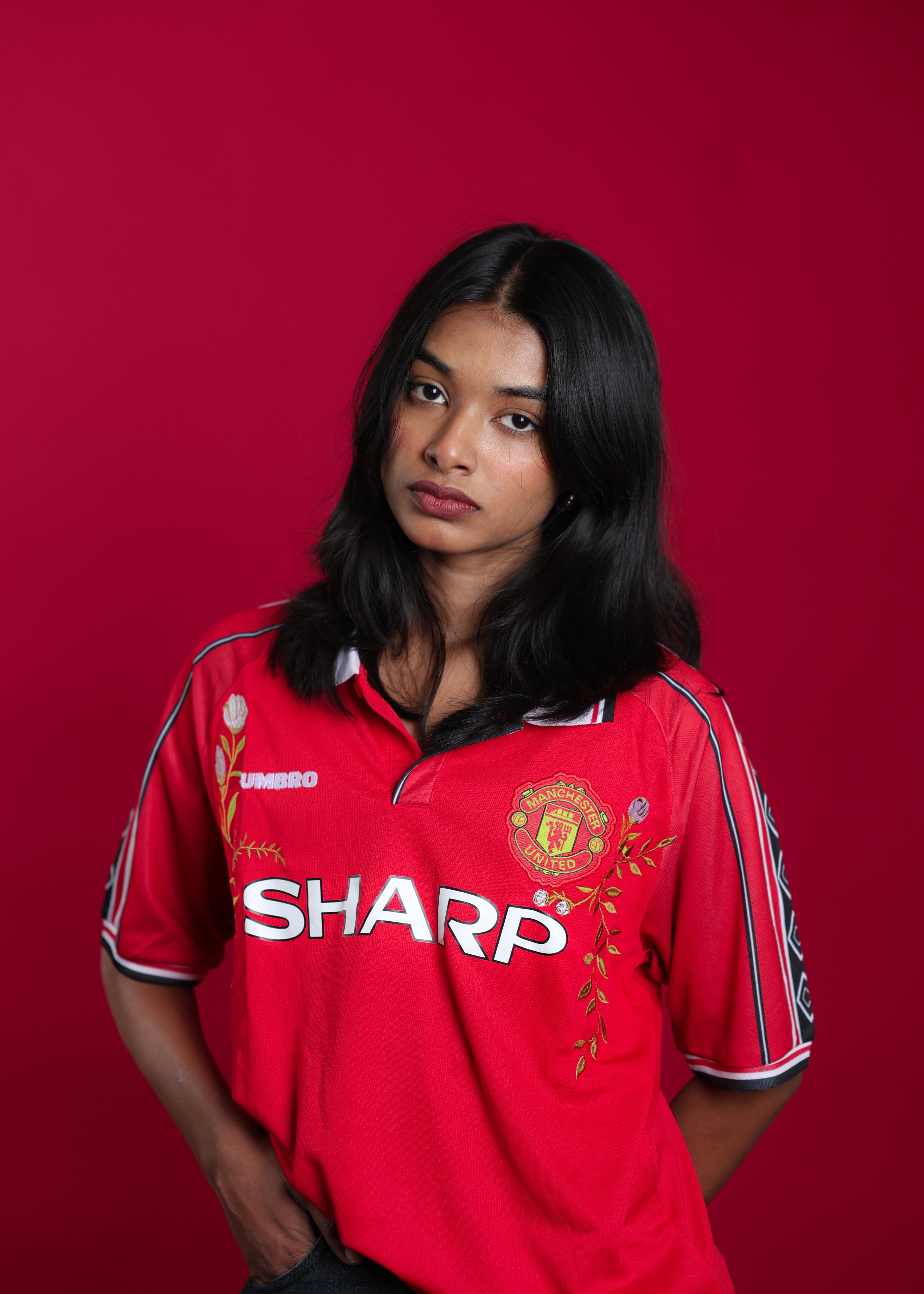 Manchester United Retro Custom Embroidered Jersey