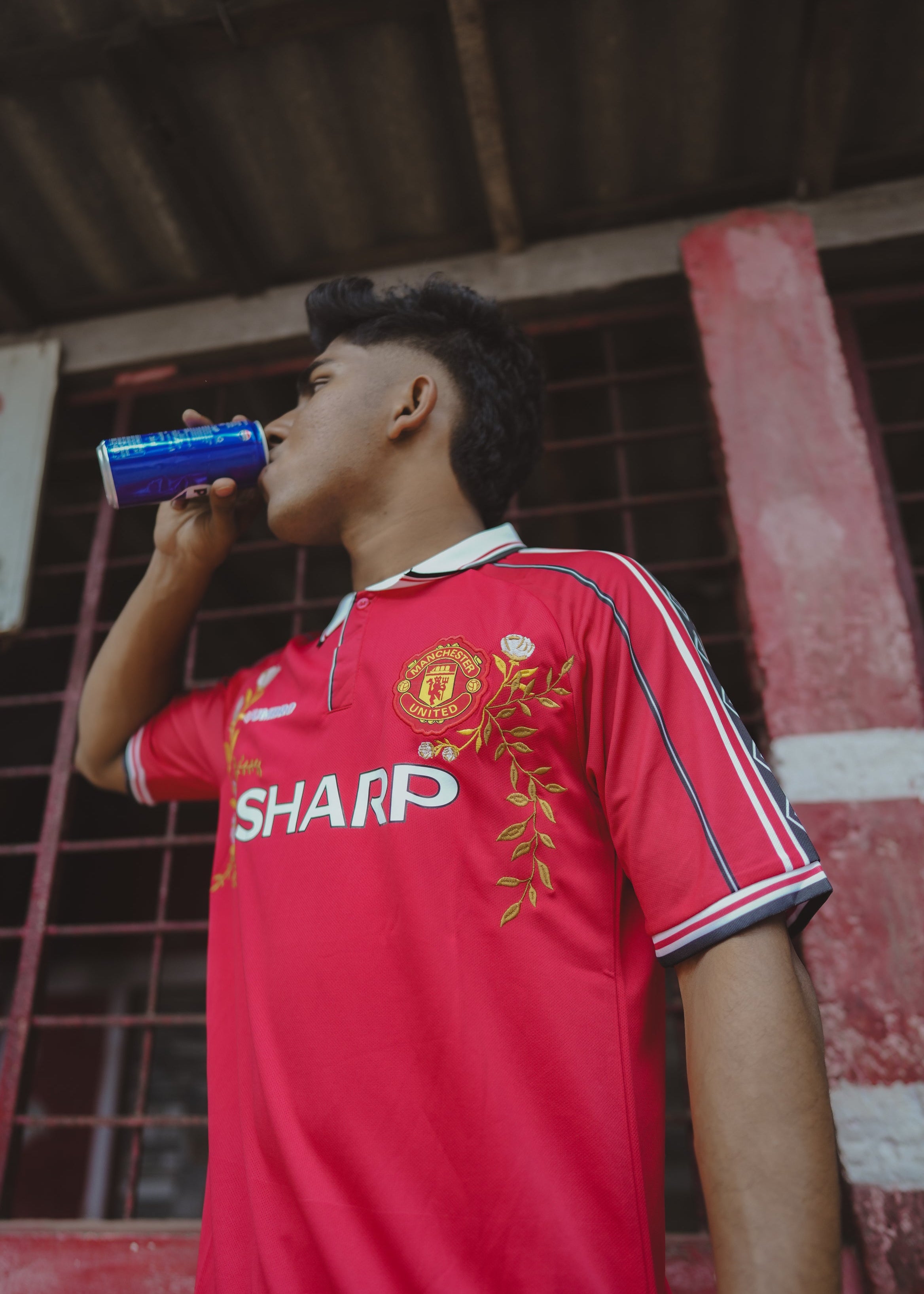 Manchester United Retro Custom Embroidered Jersey