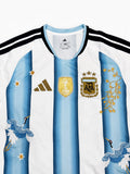 Argentina Celeste Bloom – Premium Floral Embroidery Jersey ⭐